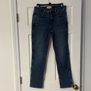 Madewell Dark Blue Straight Leg Jeans